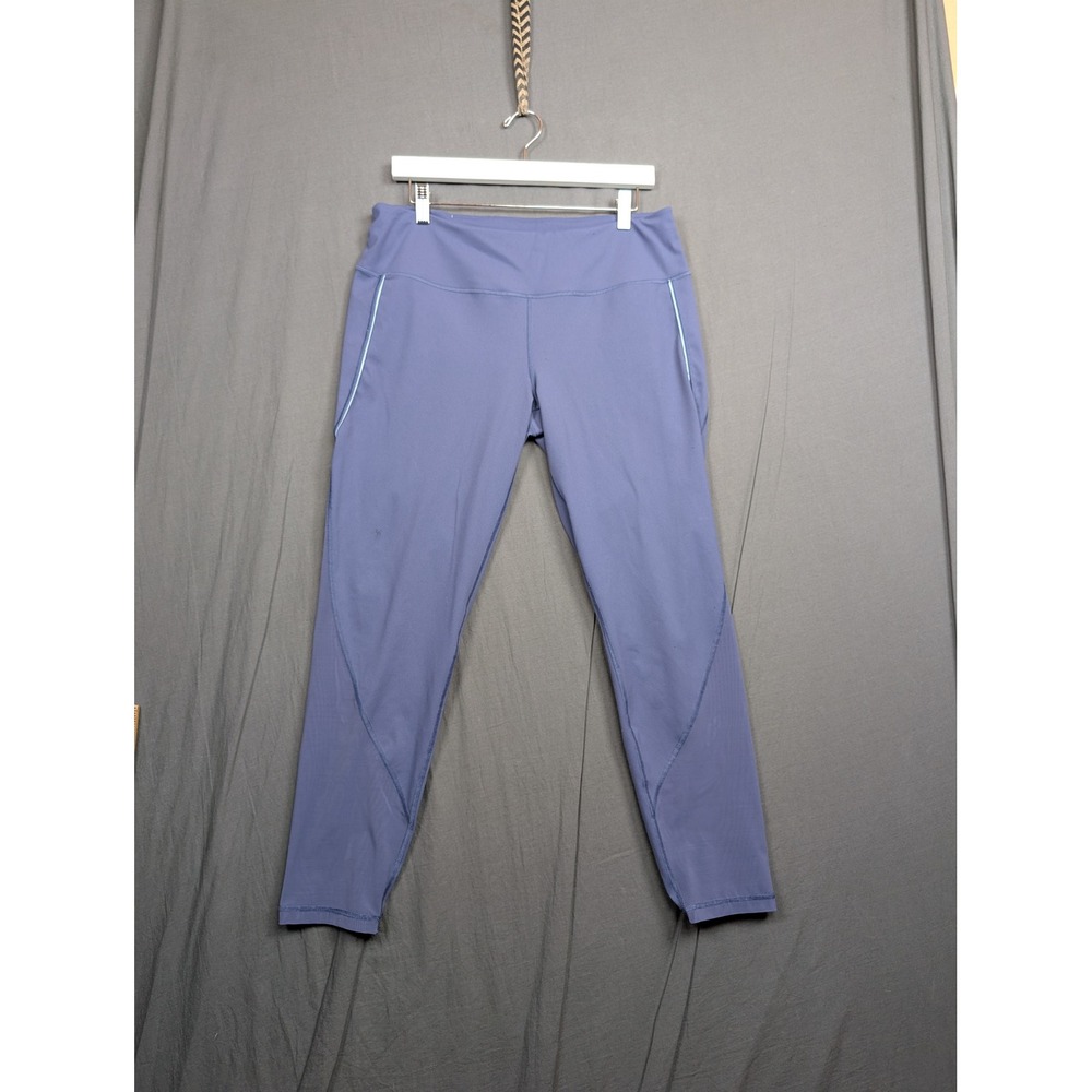 Victoria Sport Knockout Tight Leggings XL Purple Mesh Reflective